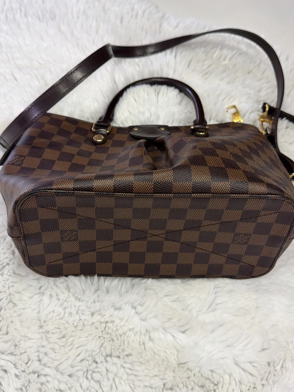 LOUIS VUITTON Damier Ebene Sienna PM Shoulder Bag